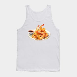 Delicious Fried Tempura Shrimp Plate Tank Top